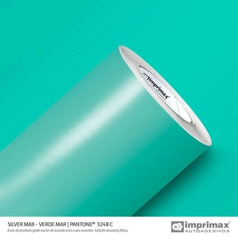 Adesivo Silver Max Verde Mar Semibrilho - 1,22m largura
