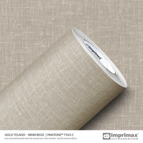 Adesivo Decorativo Telado Brim Bege - 1,22m largura