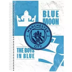Caderno Universitário Manchester City 1 Matéria Capa Dura - Animativa - Loja do Estudante