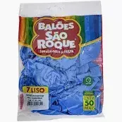 Balão 7" Liso Cores PT 50 UN São Roque na internet