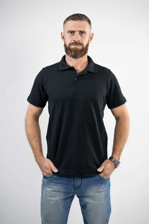 Polo Piquet PA 50x50 Masc Preta