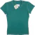 T-Shirt Femenina Estonada Verde 100%Algodao Premium Sustentável