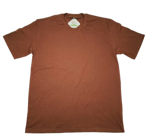 Camiseta Oversized Marrom 100%Algodao Premium Sustentável Menegotti