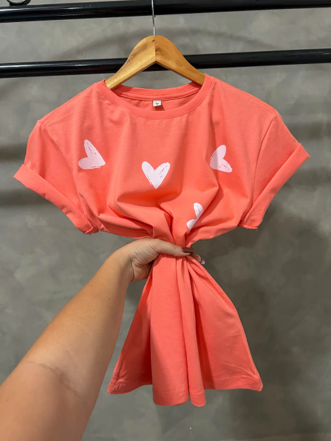 Corações preenchidos - DTF - comprar online