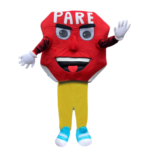 Fantasia Adulto Placa de PARE – Segurança no Trânsito para Campanhas Educativas