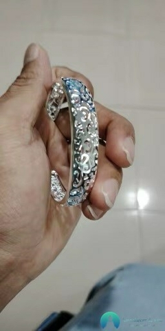 Pulseira de Prata 925 com detalhes em arabesco - comprar online