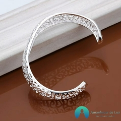 Pulseira de Prata 925 com detalhes em arabesco - loja online