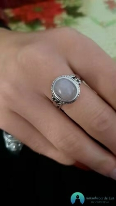 Anel de Prata com Detalhes Florais e Estilo Indiano 925 na internet