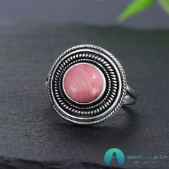 Anel de Prata 925 Pedras Naturais Variadas - Amanhecer de Luz - Seu Universo de Luz Loja Online de Artigos Religiosos