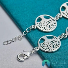 Pulseira de Prata 925 com Medalhões Árvore da Vida - loja online