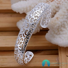 Pulseira de Prata 925 com detalhes em arabesco