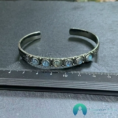 Pulseira de Cobre e Pedras Naturais Labradorita - comprar online