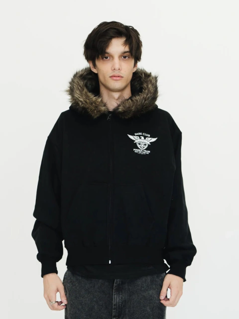 BUZO ZIP BOXY STAR - CROSS