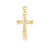 Pingente crucifixo zirconias brancas