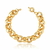 Pulseira folheada elo oval