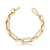 Pulseira folheada com zircônia