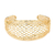 Bracelete dourado vazado