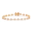 Pulseira flor zirconia