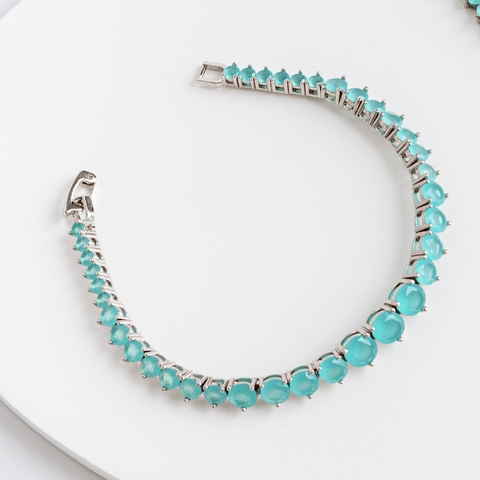 Pulseira riviera folheada