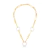 Colar elos liso e esmalte branco - comprar online