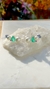 Brinco earcuff prata pérola e cristais
