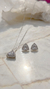 Conjunto prata com zircônia - loja online