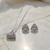 Conjunto prata com zircônia - Schmidt Pedras