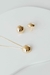 Colar meia esfera grande folheado - loja online
