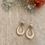 Brinco folheado maxi dourado ou Rodhium - loja online