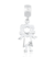 Berloque liso flat menino (a) - comprar online
