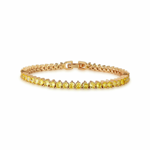Pulseira riviera folheada