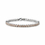 Pulseira riviera folheada a rodhium cristal champagne