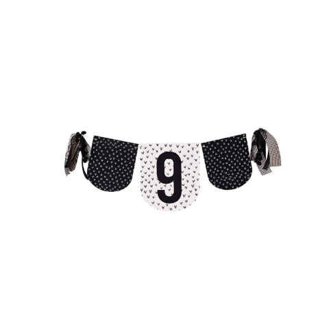 Varal Decorativo Preto e Branco + Idade - comprar online