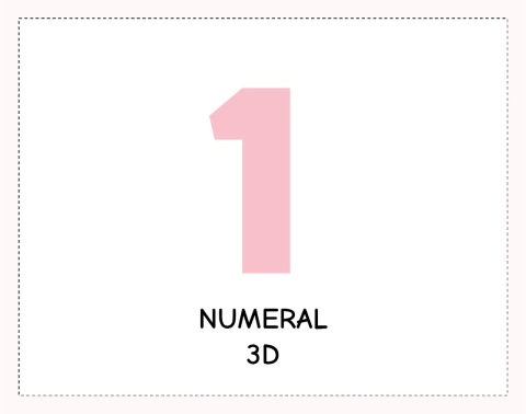 Numeral 3D - comprar online