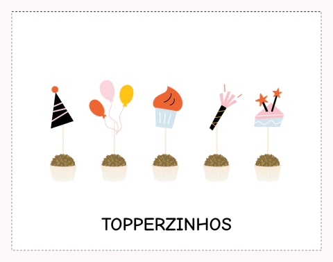Topperzinhos Temáticos - comprar online