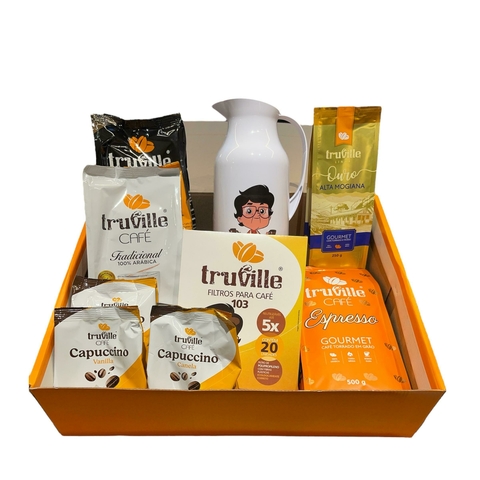 Kit de presente Truville - Cafés + Garrafa Térmica + Capuccinos - comprar online