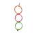 Argola Tripla Para Calopsita Brincar Cores