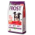 Pacote de ração Frost Super Premium para cães adultos de médio e grande porte, 15kg, com imagem de um cachorro na embalagem.