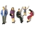 5 Figuras escala 1:25 pintadas - comprar online