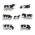 Vacas, Boi e Cavalinhos 1:87 H=1,5 A 2cm Maquete Fazendinha HO - City3d