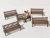 Imagem do 5 Bancos para Terrários e Maquetes 1:43