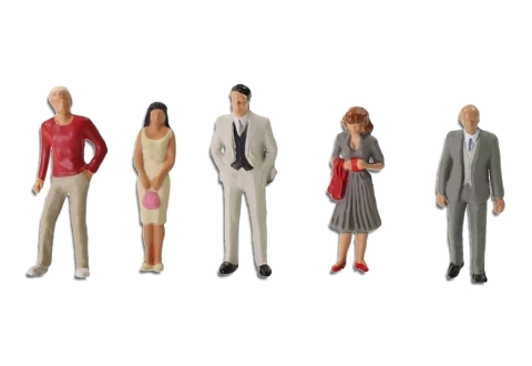 5 Figuras escala 1:43 pintadas - loja online