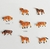 12 Vacas ou 12 Cavalinhos Escala N 1:150 - City3d