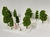 10 Árvores Parque / Rua, Altura=6,5cm a 7cm - City3d