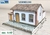 Kit "B" 1 Casa e 2 Sobrados para Montar - Já Impressa + Manual 1:87