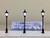 Imagem do 6 ou 10 Postinhos Colonial Jardim H=7cm Led 3v escala de 1:30 a 1:75
