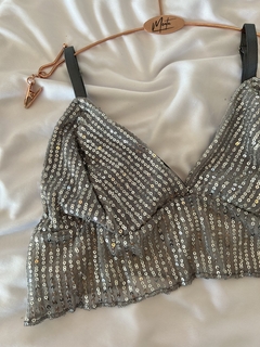 Top glam prata - comprar online