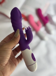 Vibrador Rabbit • à pilha | Estímulo Duplo na internet