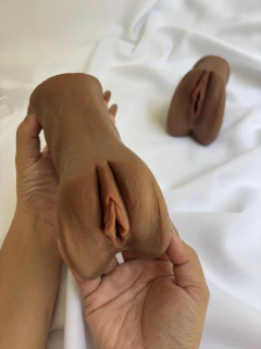 Masturbador Duplo Vagina e Ânus - Cyber Skin