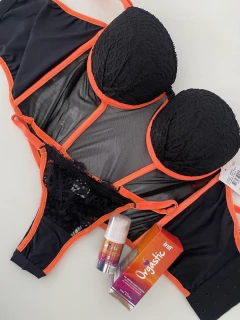 Conj. Corselet G|GG (laranja Neon) - comprar online